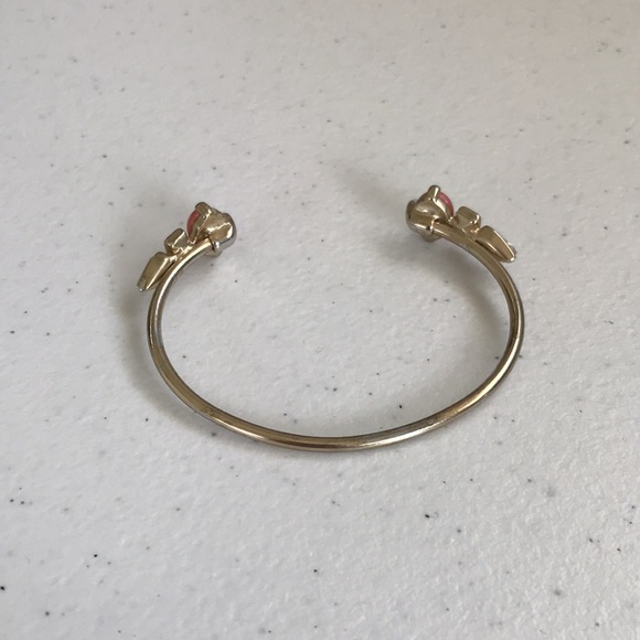 Vintage Pink Stone and Faux diamond Bracelet - Picture 6 of 8